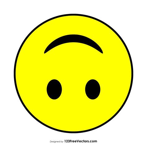 Upside-Down Face Emoji Vector Download | Emoji, Dr seuss preschool ...