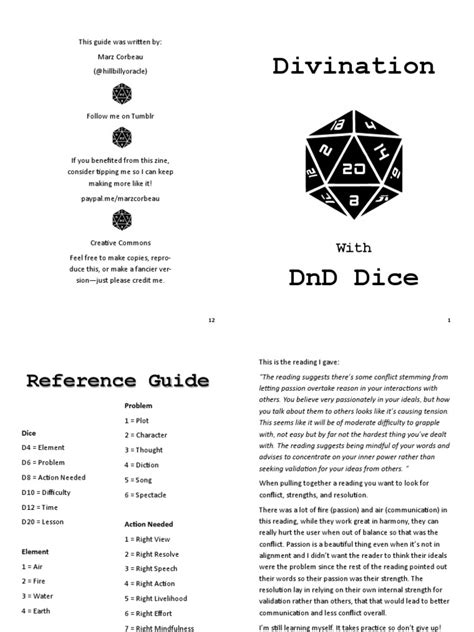 Divination With DnD Dice | Noble Eightfold Path | Spirituality