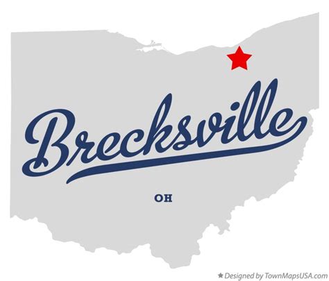 Map of Brecksville, OH, Ohio