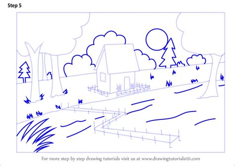 How to Draw Summer Season Scenery (Summer Season) Step by Step ...