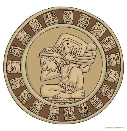 Giant Mayan Long-Count Calendar for display (SB11277) | Mayan art ...