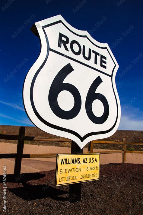 Route 66 road sign in Arizona USA Stock Photo | Adobe Stock