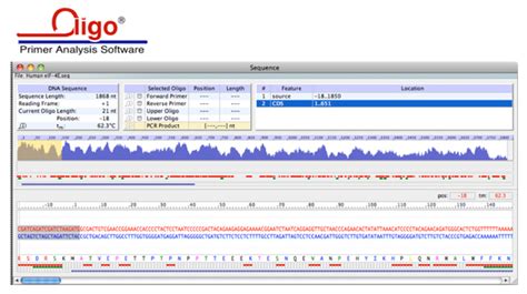 Primer analysis software "OLIGO" | Information transmission media for research and development ...