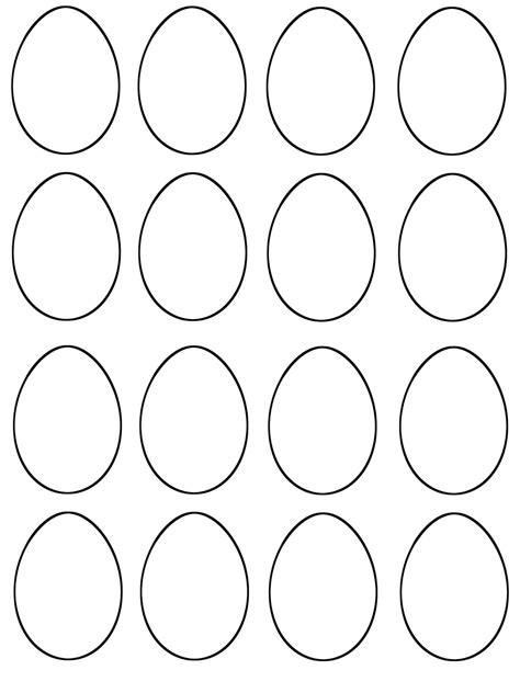 5+ Free Printable Easter Egg Template in pdf