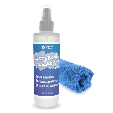 Whiteboard Cleaner Spray, Dry Erase & Chalkboard Cleaning Kit, 8oz ...