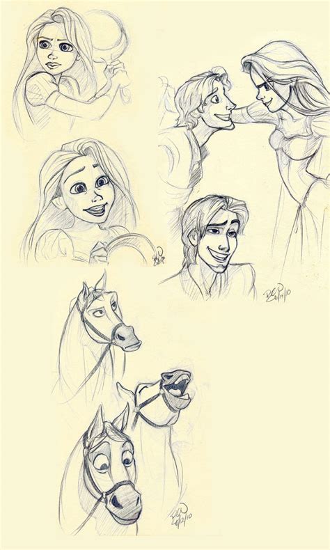 Tangled sketches by Lusc-Fire on DeviantArt