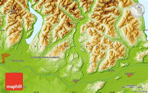 Physical Map of Chilliwack