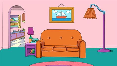 Sofá dos Simpsons - Virtual Backgrounds