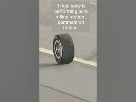 #Friction on rigid body performing pure rolling - YouTube