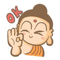 Buddha emoji 心佛表情貼 ~ 1 - WhatSticker