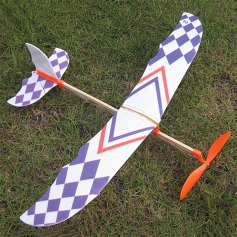 Rubber Band Powered Glider Flying Plane Airplane Model DIY Assembly Toy Kid Gift 665381152351 | eBay