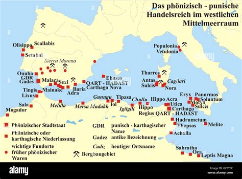 Phoenician Cities Map