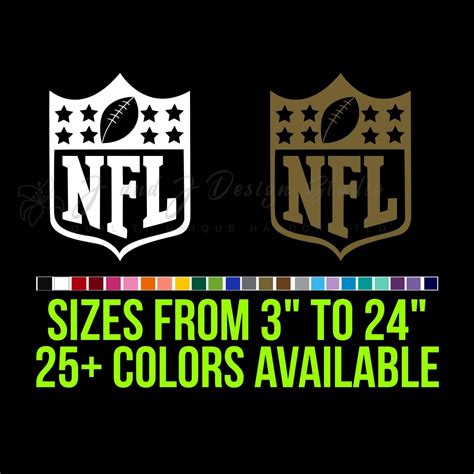 NFL Logo Vinyl Decal – Custom Size – Biggest Decal Shop