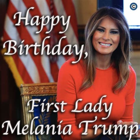 Melania Trump's Birthday Celebration | HappyBday.to