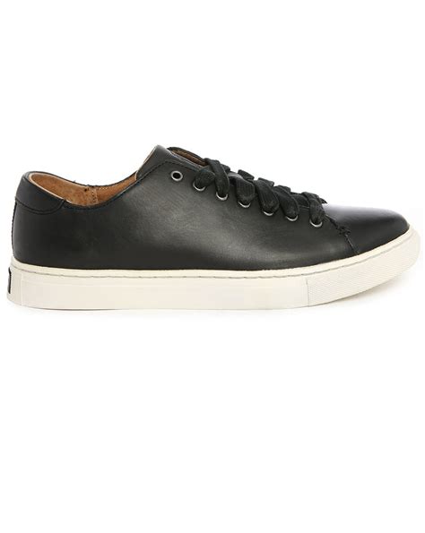 Polo ralph lauren Jermain Black Leather Sneakers in Black for Men | Lyst