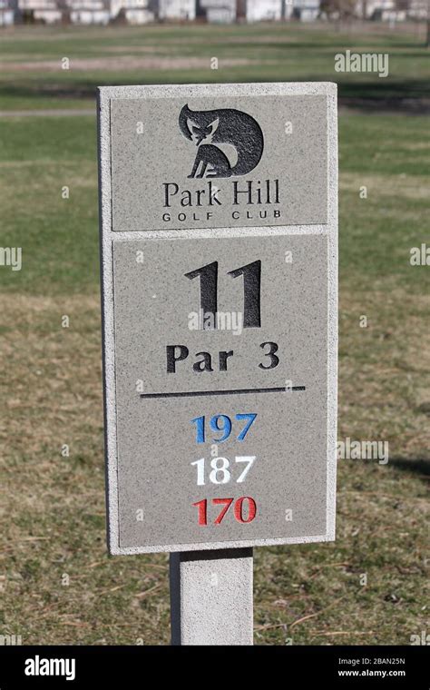 Park Hill Golf Club (Course) Sign - Park Hill, Denver, Colorado, USA ...