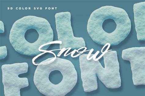 Download for free now Snow Color Font #fonts #font #typeface #typefaces #typography # ...