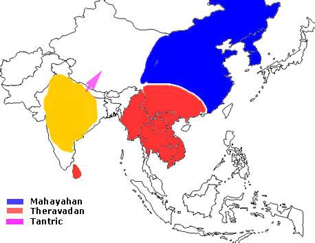 Buddhism World Map