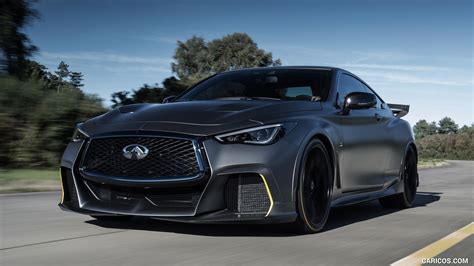 Infiniti Project Black S base on Infiniti Q60 RED SPORT 400 | 2018MY | Front Three-Quarter