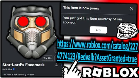 This item is now yours!? New accessory prank explained! (ROBLOX) - YouTube