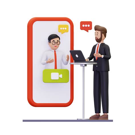 3d online job interview illustration 10872250 PNG