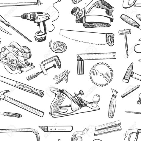 Carpentry Tools Drawing at GetDrawings | Free download