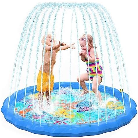 Splash Pad for Kids | Water Sprinkler for Kids, Large Splash Pad | Toddler Splash Pad & Play Mat ...