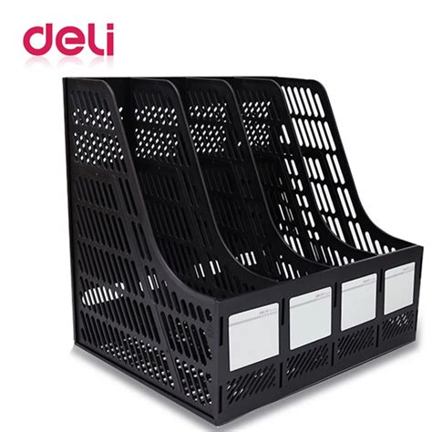 Aliexpress.com : Buy Deli 1pcs document trays file box functional file organizer 4 cases desktop ...