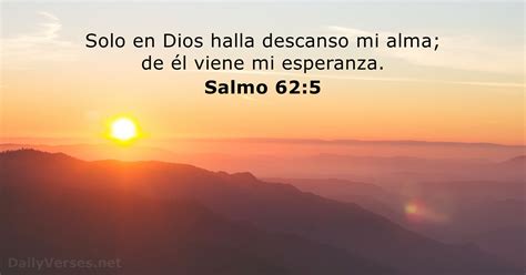 Salmo 62:5 - Versículo de la Biblia - DailyVerses.net