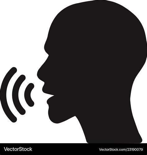 Voice recognition icon Royalty Free Vector Image