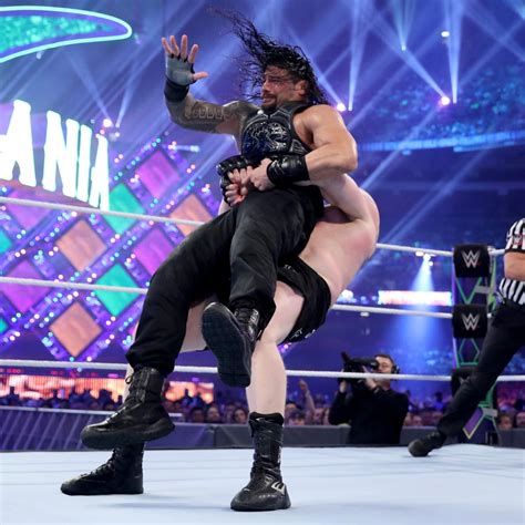 Wrestlemania 34 ~ Roman Reigns vs Brock Lesnar - WWE Photo (41294224 ...