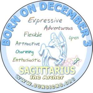 December 3 Zodiac Horoscope Birthday Personality - SunSigns.Org