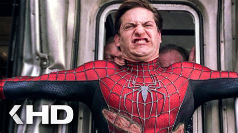 Spider-Man Stops A Train From Crashing Scene - Spider-Man 2 (2004 ...