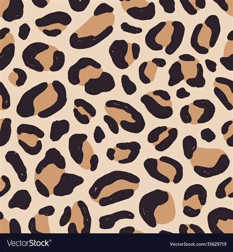 Luxury leopard fur texture seamless pattern Vector Image