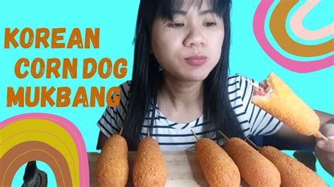 Korean Corn Dog MUKBANG - YouTube