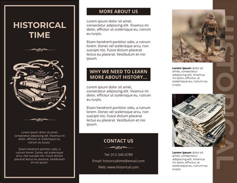 Historical Time Brochure | Brochura Template