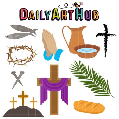 Lenten Season Clip Art Set – Daily Art Hub // Graphics, Alphabets & SVG