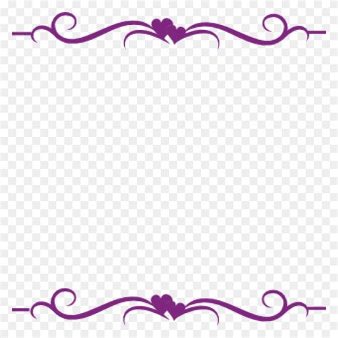 Purple Borders And Frames Silver Purple Heart Border Clip Art Clip ...