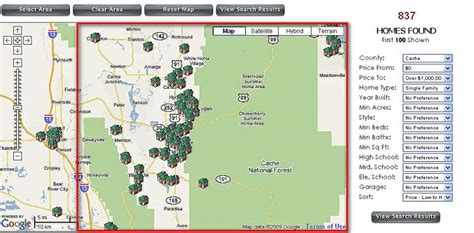 Search Smithfield Utah Homes For Sale By Map