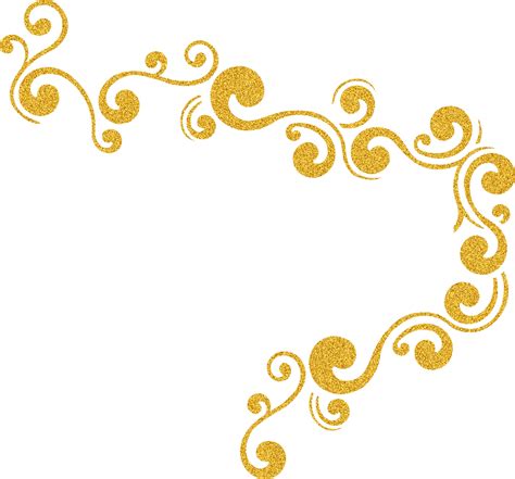 Glitter Gold Clip art - gold border png download - 1107*1030 - Free Transparent Glitter png ...