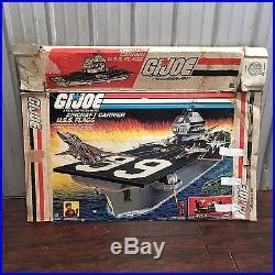 1985 Original GI Joe Vintage USS Flagg Aircraft Carrier G. I. Box Only FRAME IT | Air Craft Carrier