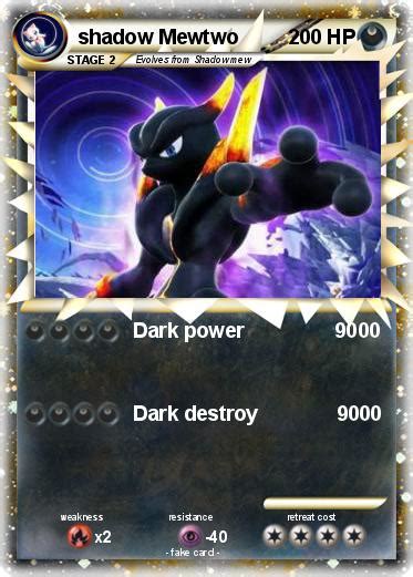 Pokémon shadow Mewtwo 214 214 - Dark power 9000 - My Pokemon Card