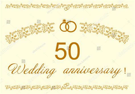 50th Wedding Anniversary Invitation - 15+ Examples, Illustrator, Word ...