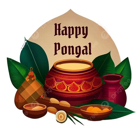 Happy Pongal Thai Hindu Festival, Pongal, Thai Pongal, Happy Thai Pongal PNG Transparent Clipart ...