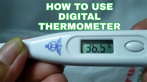 HOW TO USE DIGITAL THERMOMETER #howto #indaygargar - YouTube