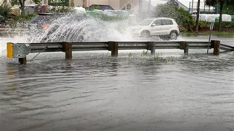 Panama City Beach roadways see flooding after heavy downpours