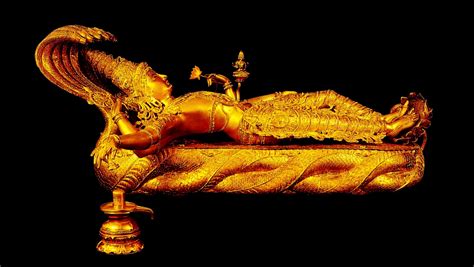 Free Stuff etc.. for you!: Golden Statue of Lord Vishnu sleeping