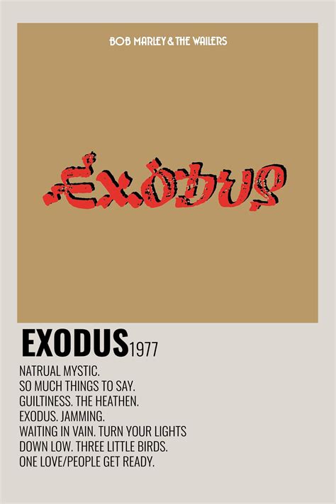 Bob Marley Exodus Album Covers