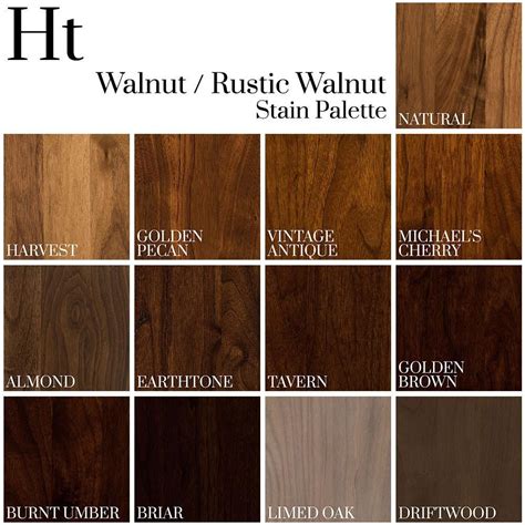 DARK STAINS ON WALNUT- #4- Walnut and Rustic Walnut Color Palette ...