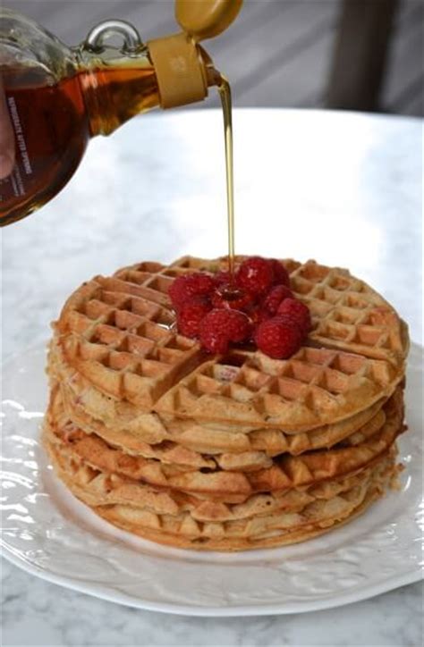 Recipe: Raspberry Almond Lunch Box Waffles + 5-day School Lunch Meal Plan - 100 Days of Real Food